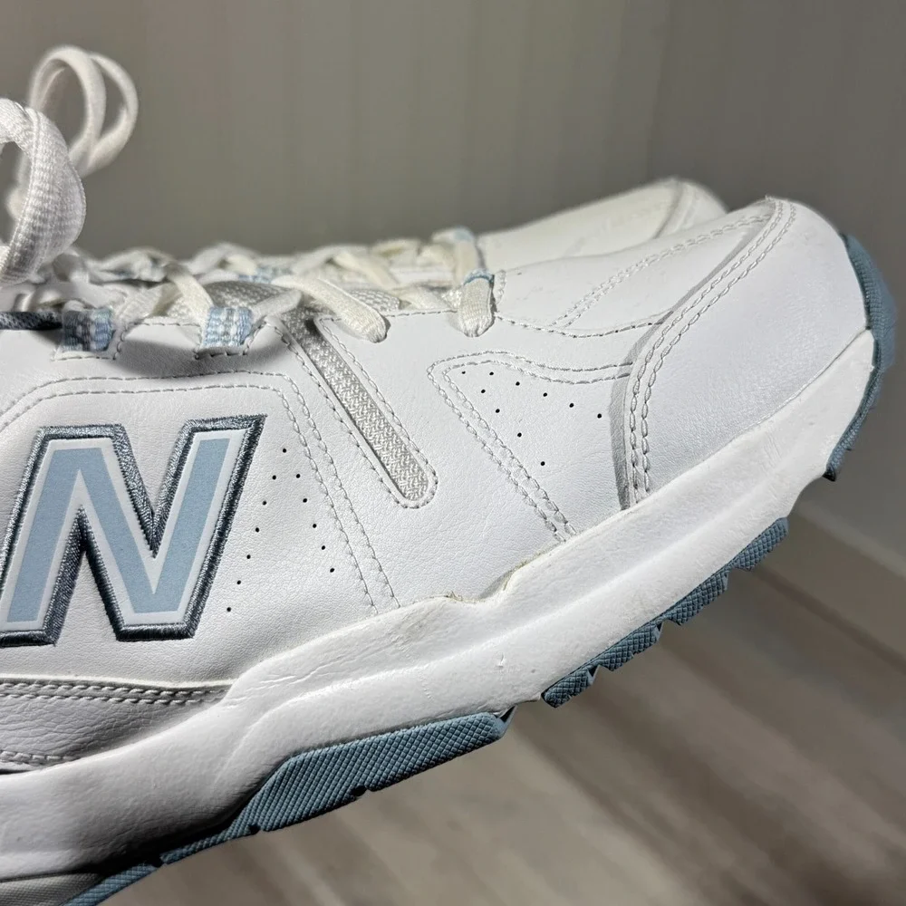 New Balance 608 Women's White Light Blue‎ Size 12 D WX608WB5